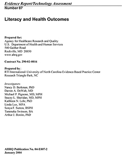Literacy and health outcomes cover