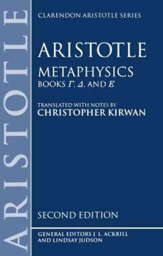 Metaphysics : books [gamma], [delta], and [epsilon]  