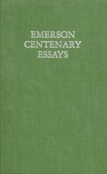 Emerson centenary essays  