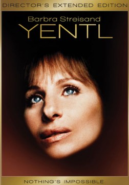 Yentl box cover featuring image of Barbra Streisand looking upward