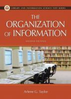 The organization of information  cover