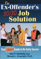 The ex-offender's 30/30 job solution cover