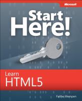 Start here! Learn Html5   