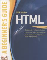 HTML : A beginner's guide  