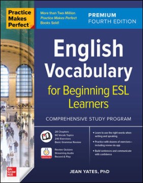 English vocabulary for beginning ESL learners