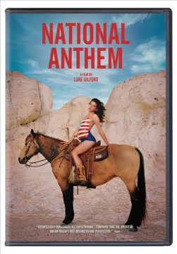 National Anthem box cover feautring a woman riding a horse