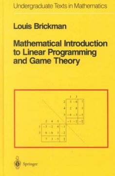 Mathematical introduction to linear programming and game theory   