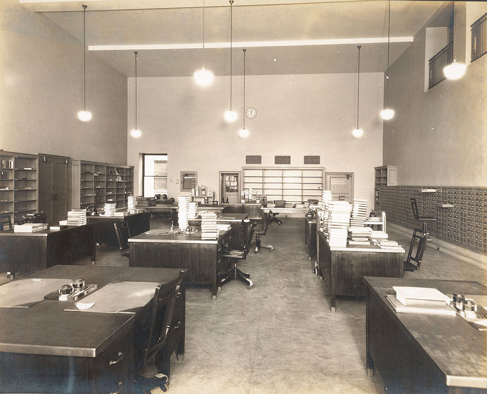 Cataloguing Department in the Central Library of the Free Library of Philadelphia
