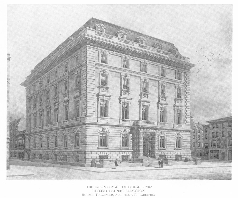 Union League of Philadelphia, Fifteenth Street elevation