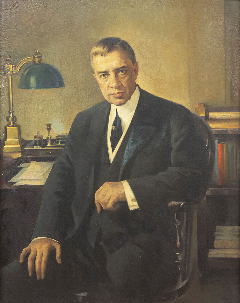 Portrait of John Ashhurst 3rd, librarian at the Free Library of Philadelphia