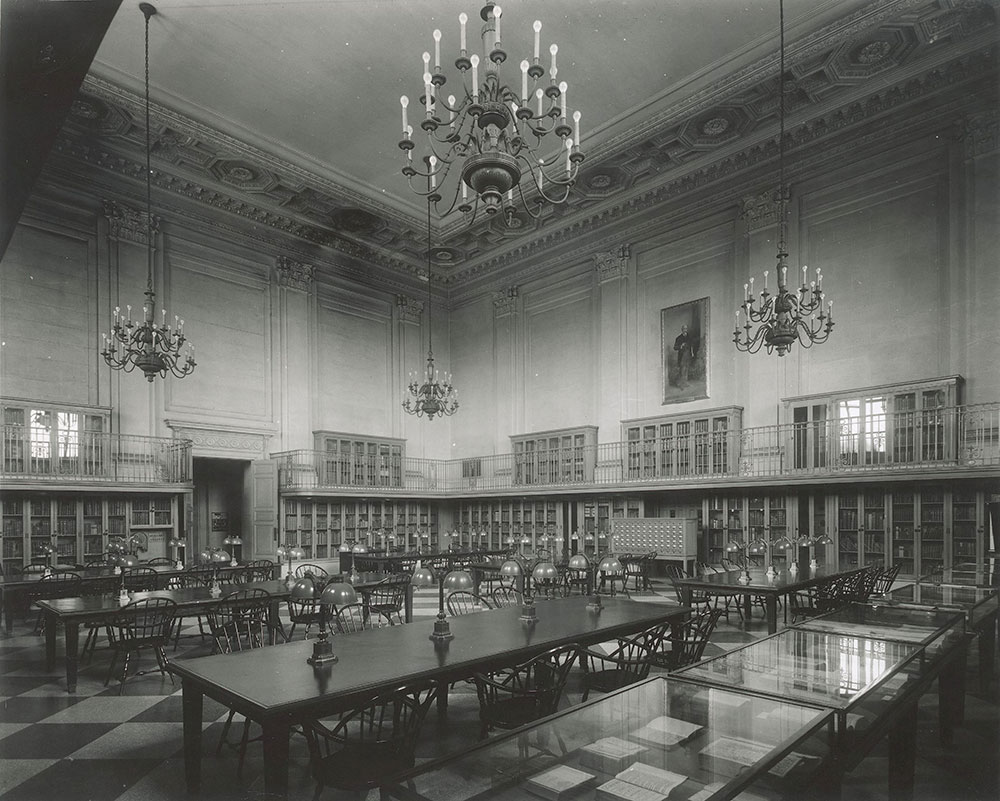 West Special Reading Room, now the Database and Newspaper Center of the Central Library of the Free Library of Philadelphia