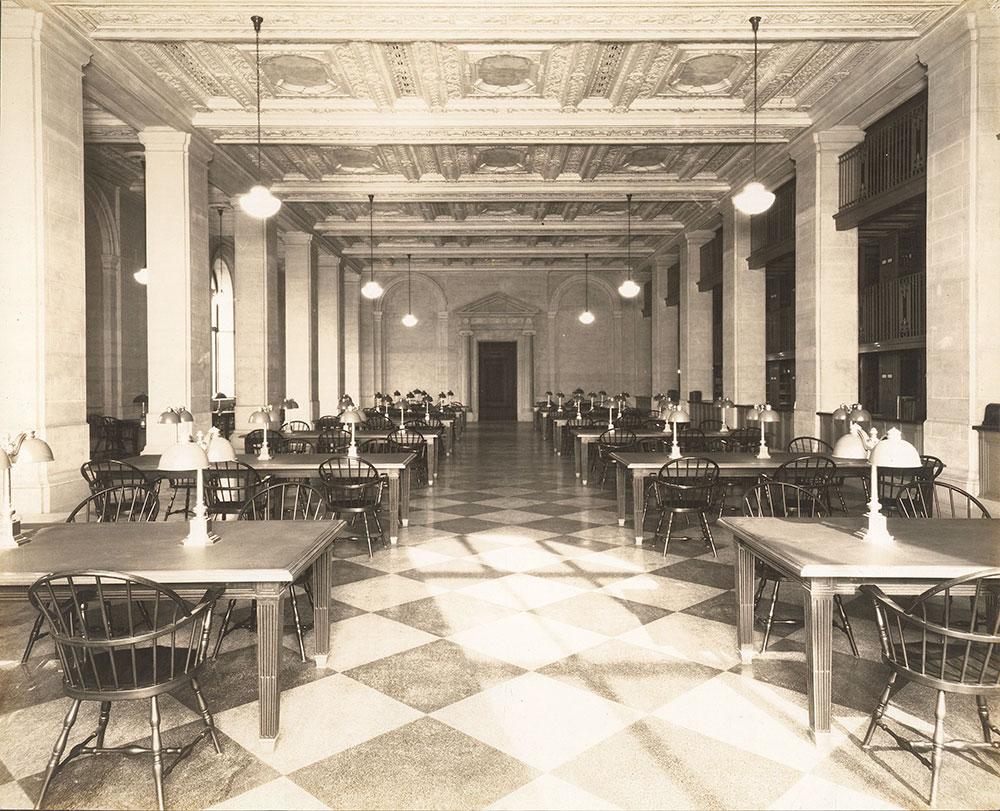 Periodical Room, now Philbrick Popular Library of the Free Library of Philadelphia