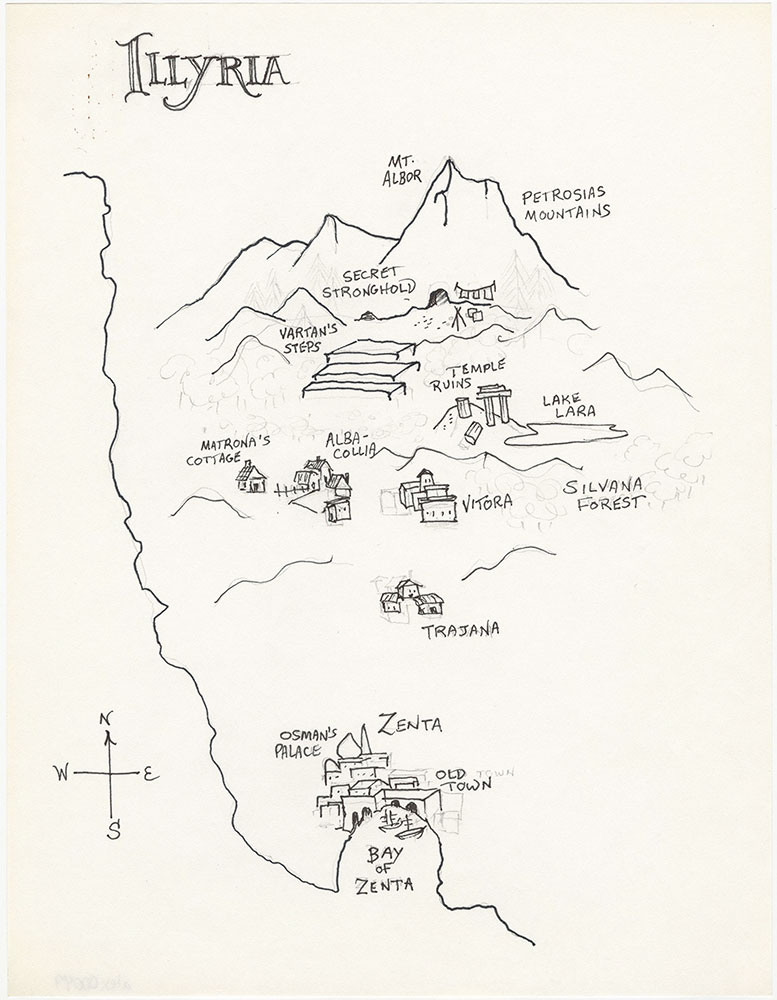 Latest version of map of Illyria, for The Illyrian Adventure