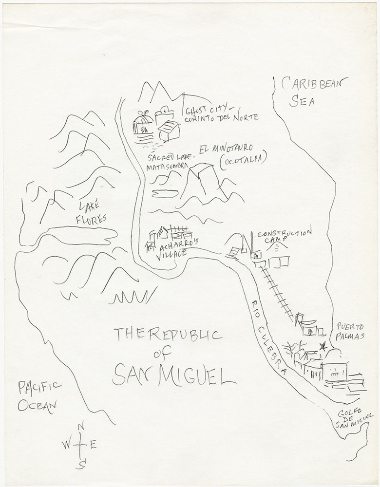 Map of Republic of San Miguel, for The El Dorado Adventure