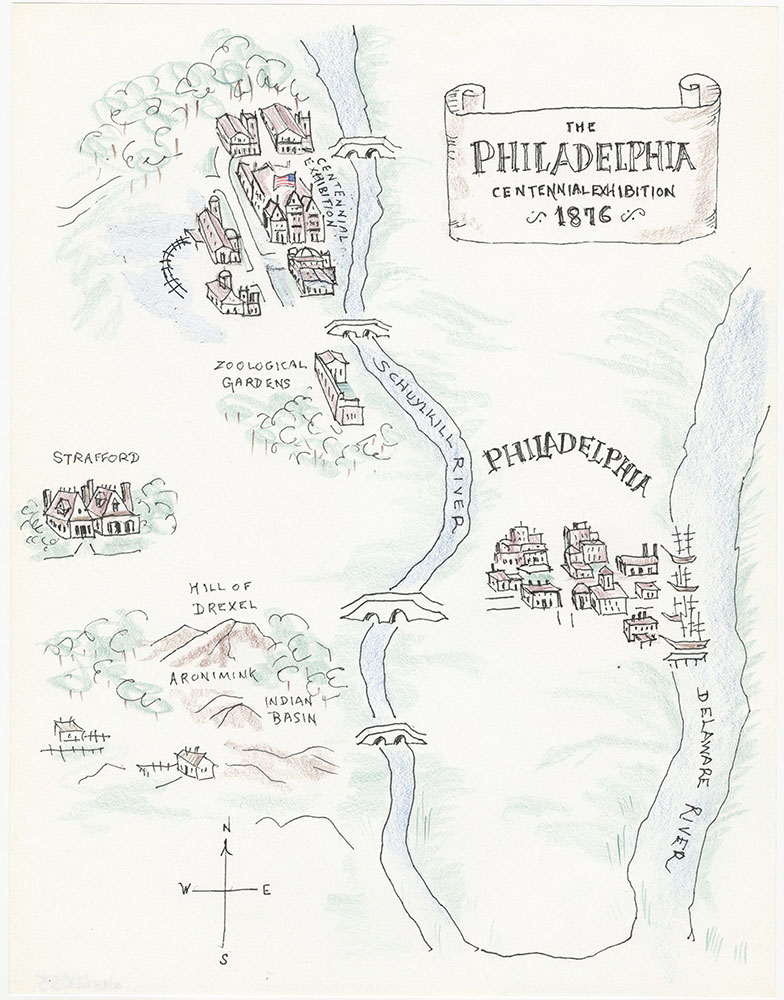 Color map of Philadelphia, for The Philadelphia Adventure