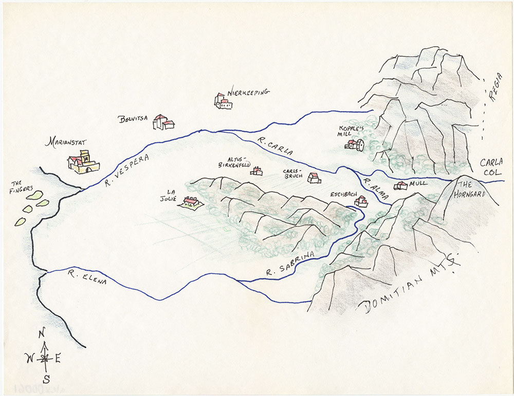 Latest version of close-up map of Westmark, for The Kestral