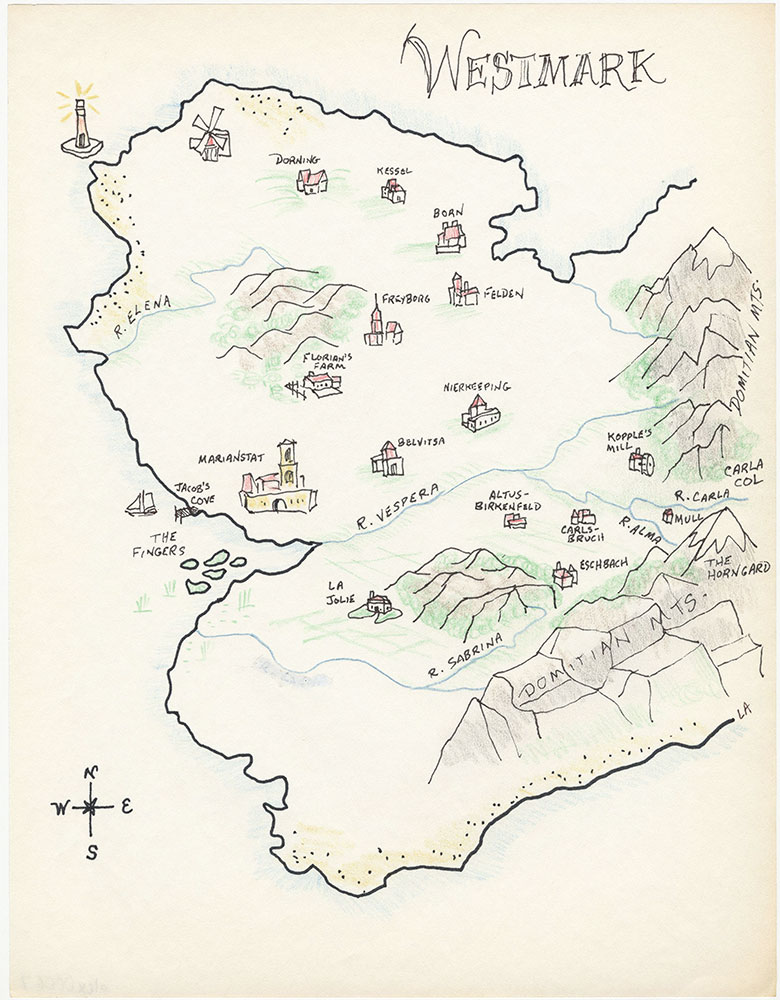 Map of Westmark, for The Beggar Queen