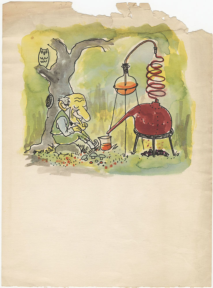 Caricature of Lloyd Alexander