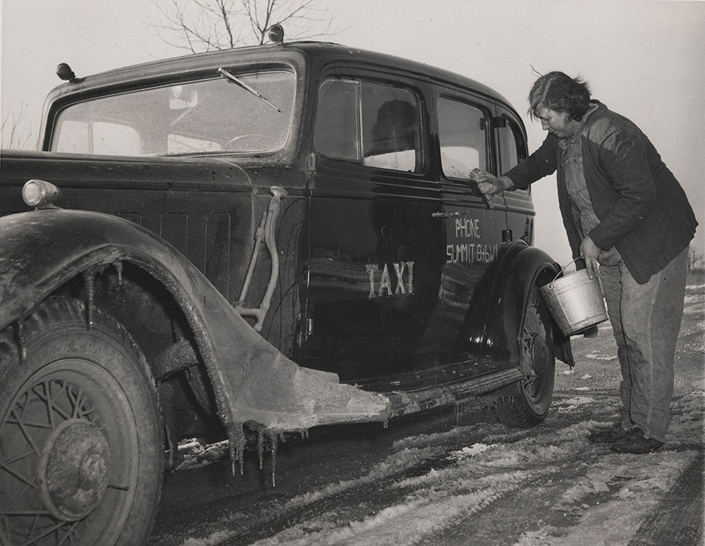 Mrs. Evelyn Rosko 'does a man's work'