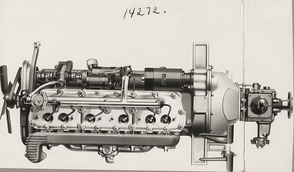 Overhead View of the Haynes Six-Cyl. Motor - 1922