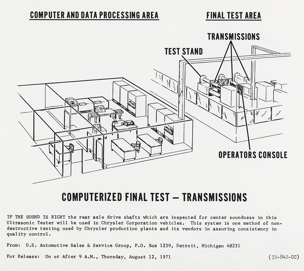 Chrysler Corp. Computerized Final Test - Transmissions