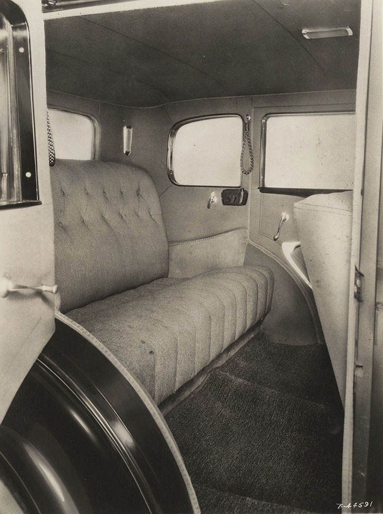 Auburn Rear Interior, 1931