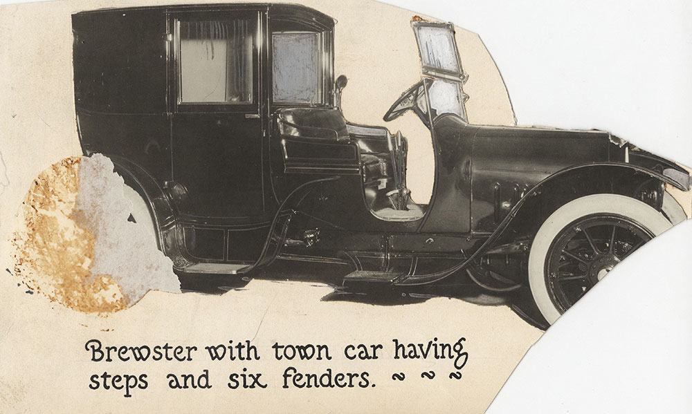 Brewster with town car having steps and six fenders