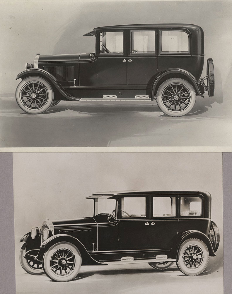(1) Buick Model 24-4-37, 1924 (2)Buick Model 25-6-50, 1925