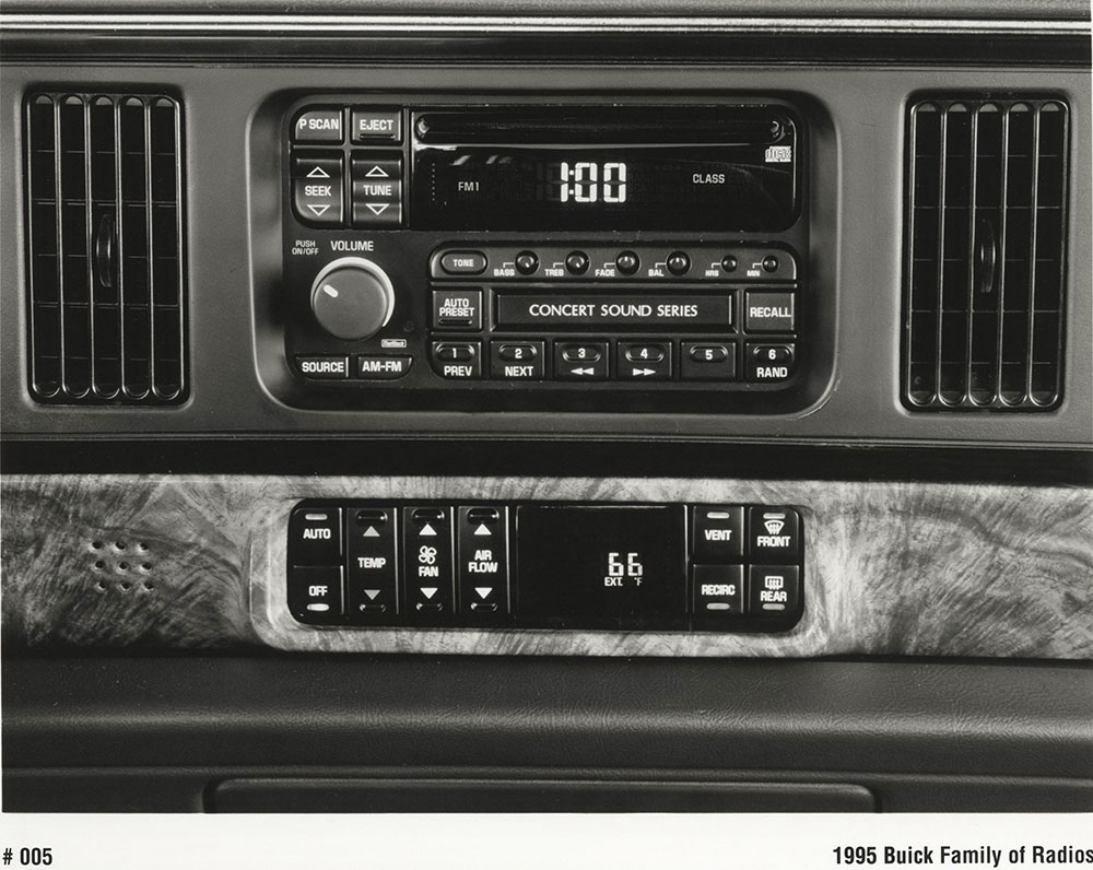 1995 Buick Family of Radios