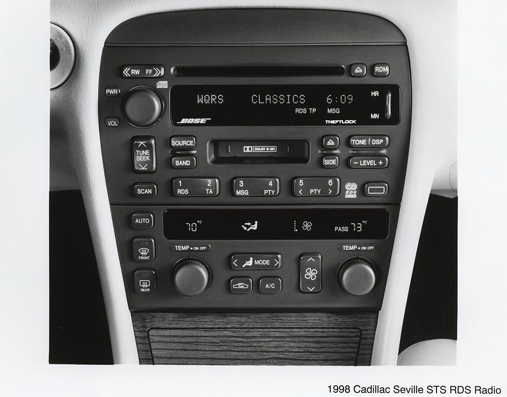 1998 Cadillac Seville STS RDS Radio