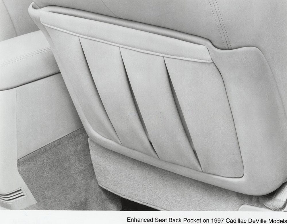 Enhanced Seat Back Pocket on 1997 Cadillac DeVille Models