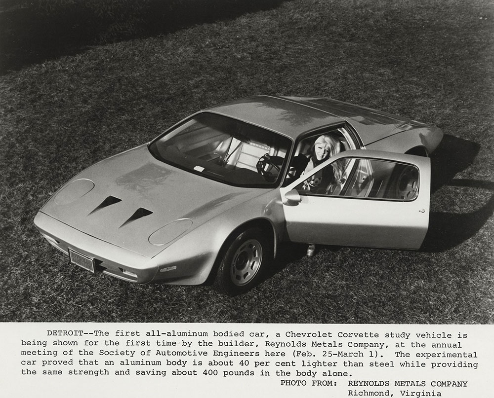 Chevrolet - 1974 - Corvette, all-aluminum body by Reynolds Metal Company
