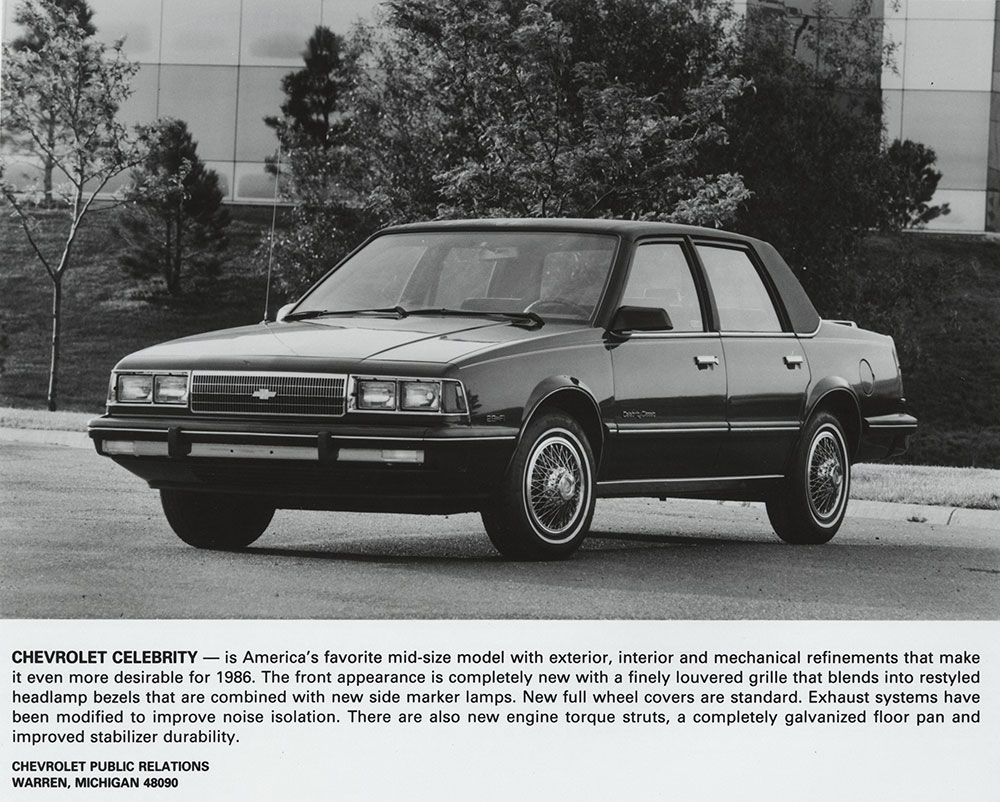 Chevrolet - 1986 - Celebrity Classic 4-door sedan