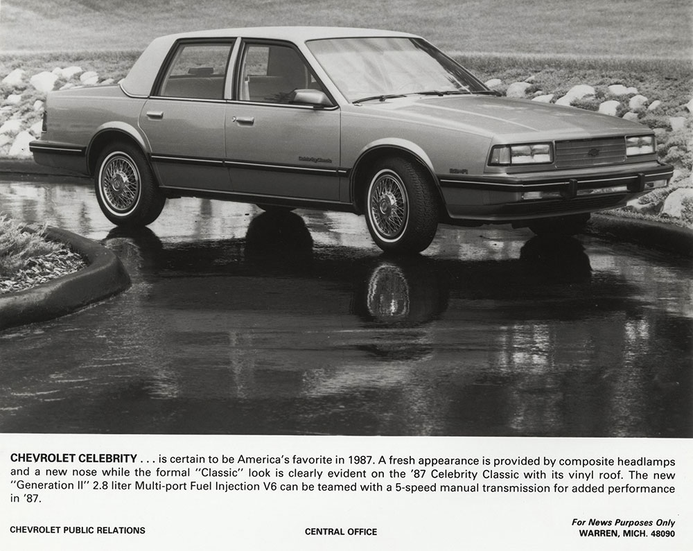 Chevrolet - 1987 - Celebrity Classic 4-door sedan