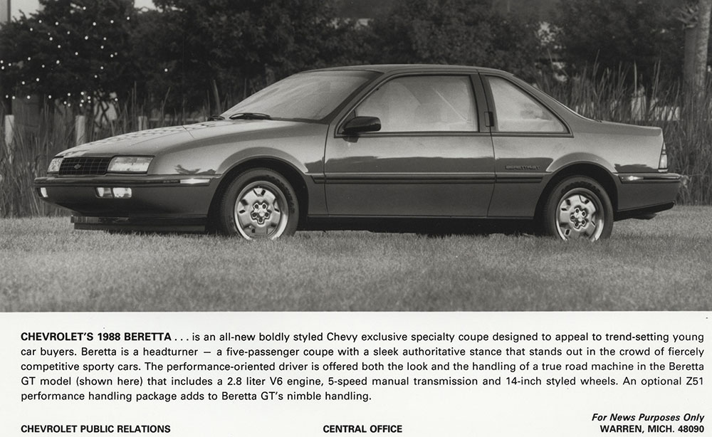 Chevrolet - 1988 - Beretta GT coupe
