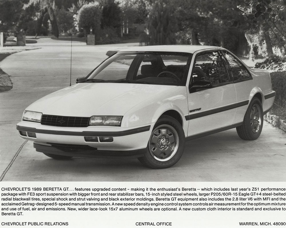 Chevrolet - 1989 - Beretta GT coupe