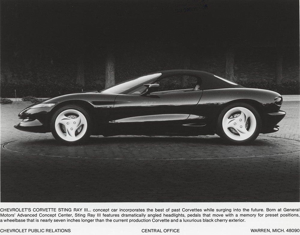 Chevrolet - 1992 - Corvette Sting Ray III concept car