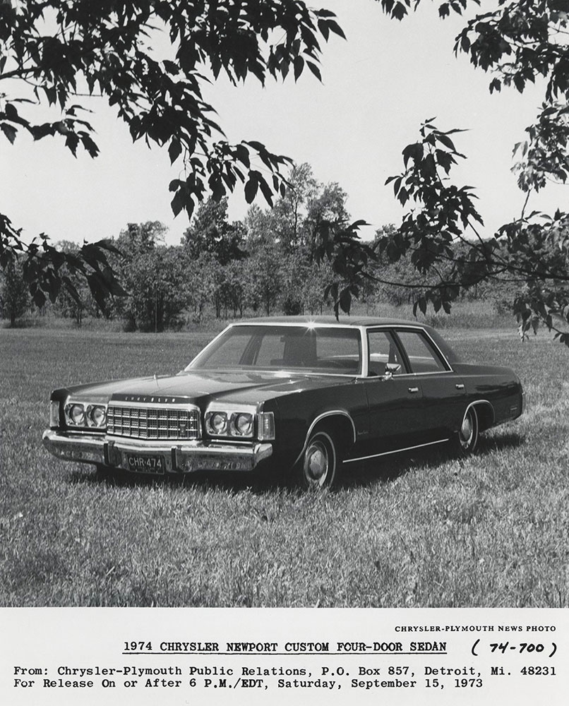 1974 Chrysler Newport Custom Four-Door Sedan