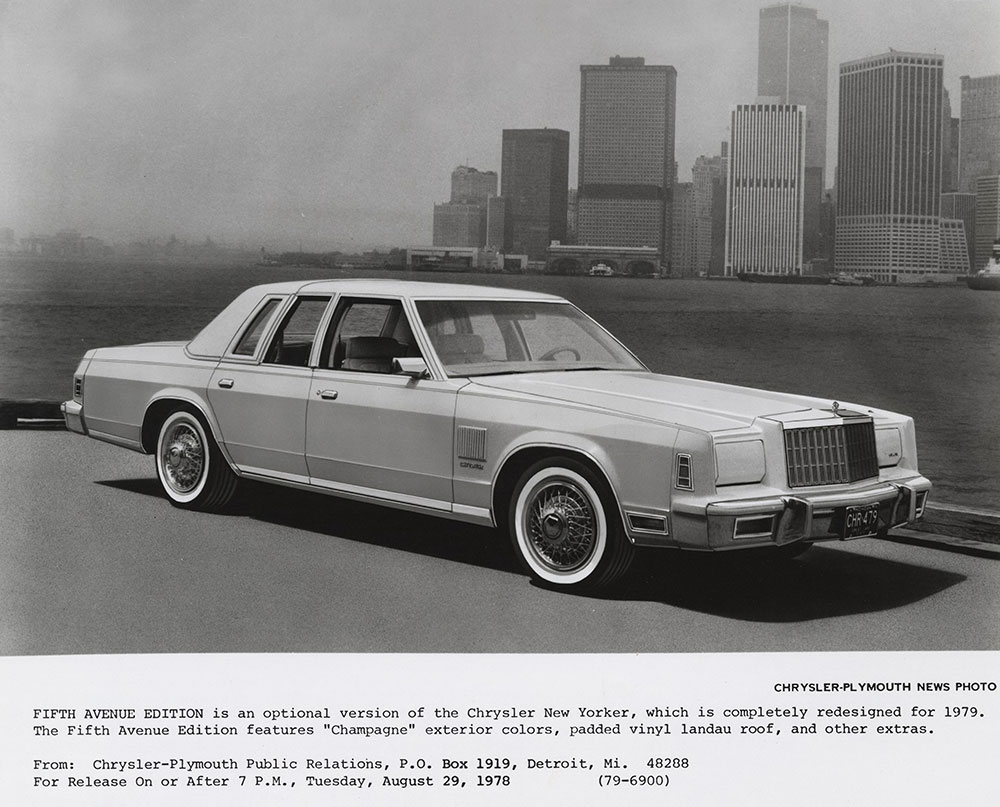 Fifth Avenue Edition of the Chrysler New Yorker