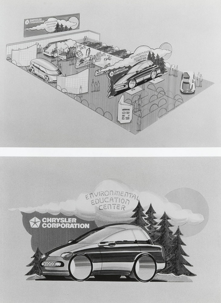 Chrysler: Environmental Education Center (top); Environmental Education Center Logo (bottom)