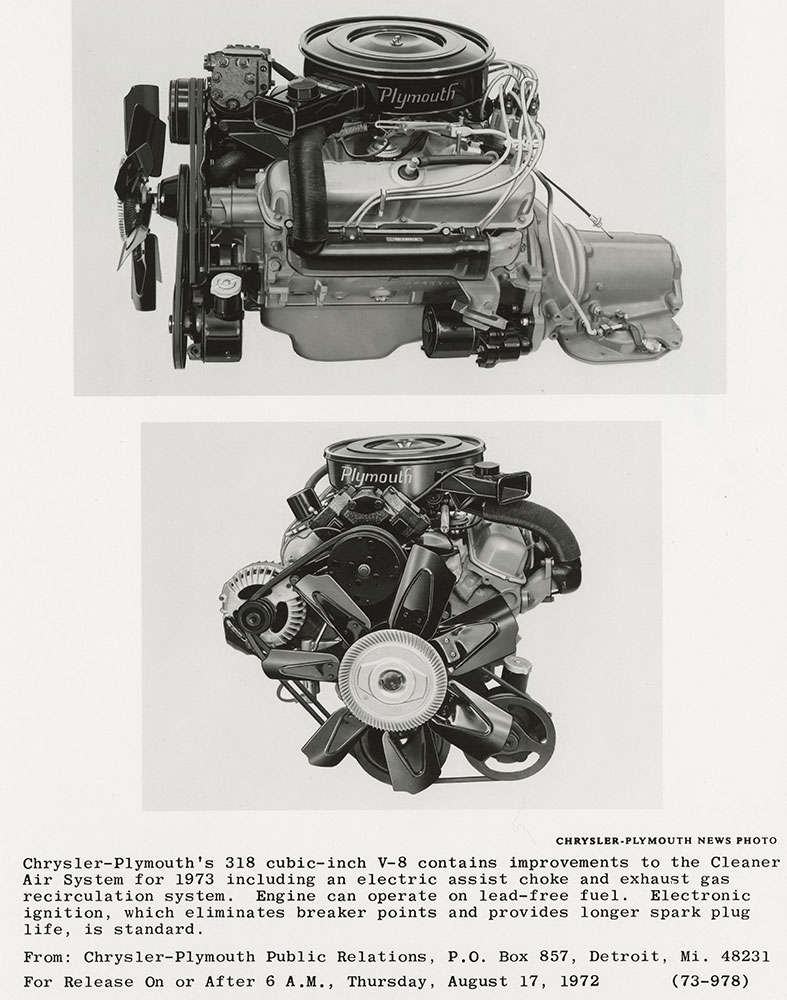 Chrysler 318 cubic- inch V-8