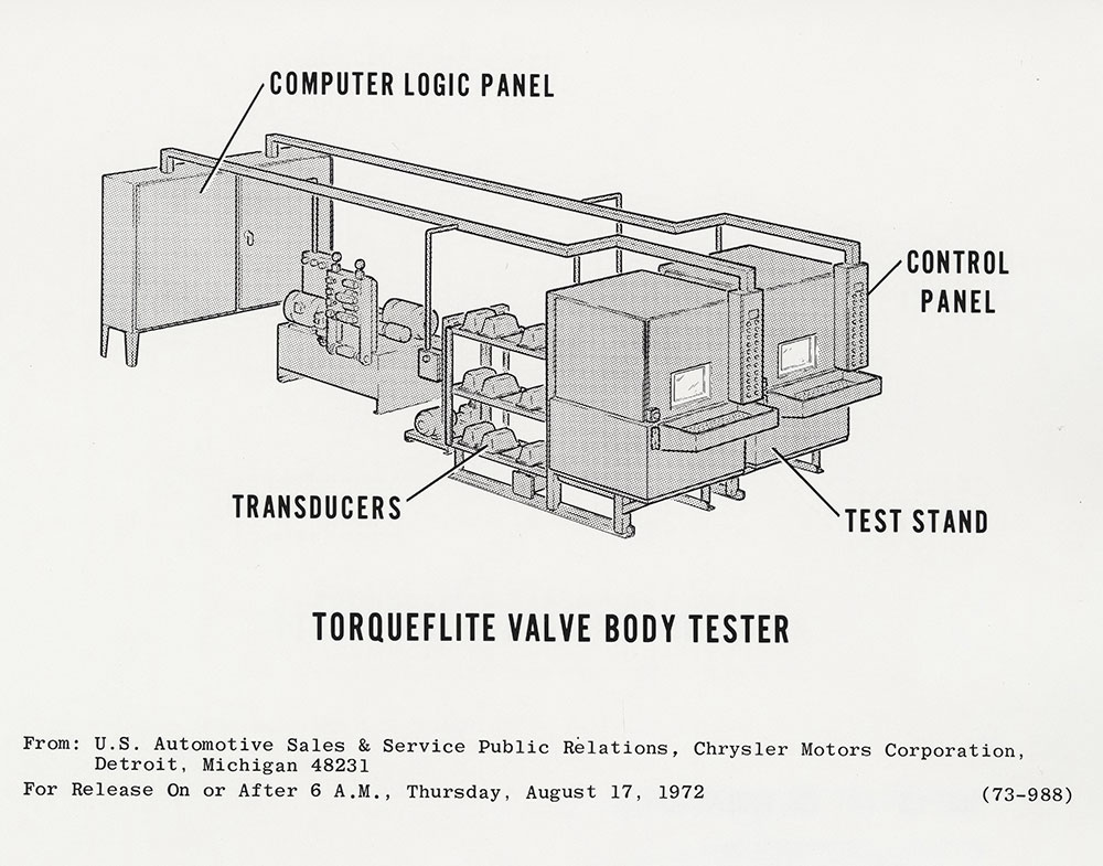 Chrysler- Torqueflite valve body tester.