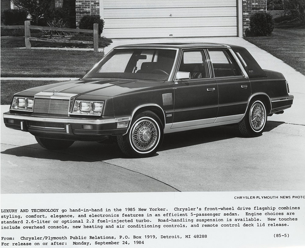 Chrysler's 1985 New Yorker.