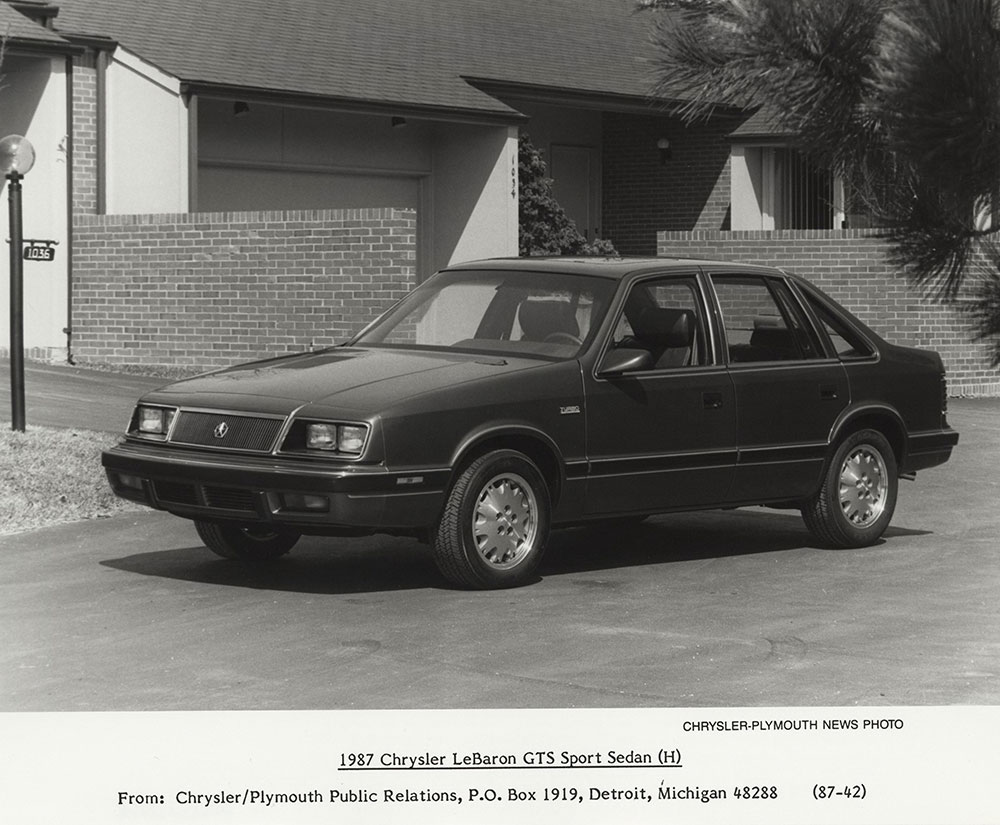 1987 Chrysler LeBaron GTS Sport Sedan (H)