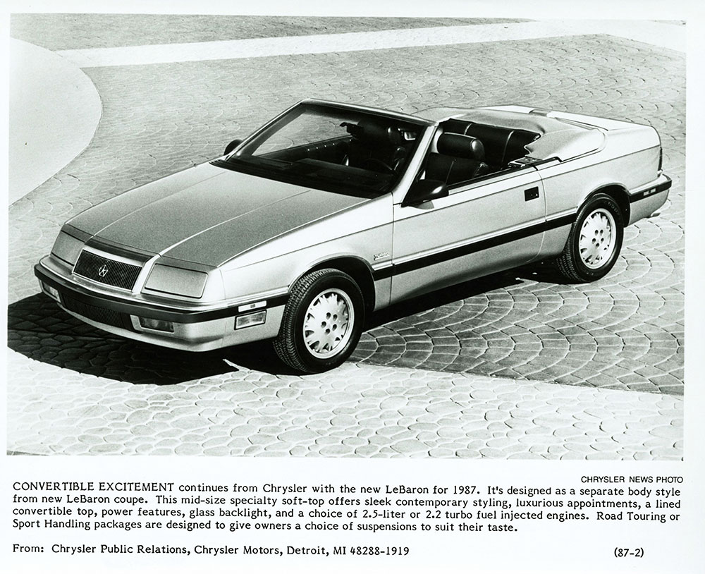 Chrysler 1987 LeBaron Convertible