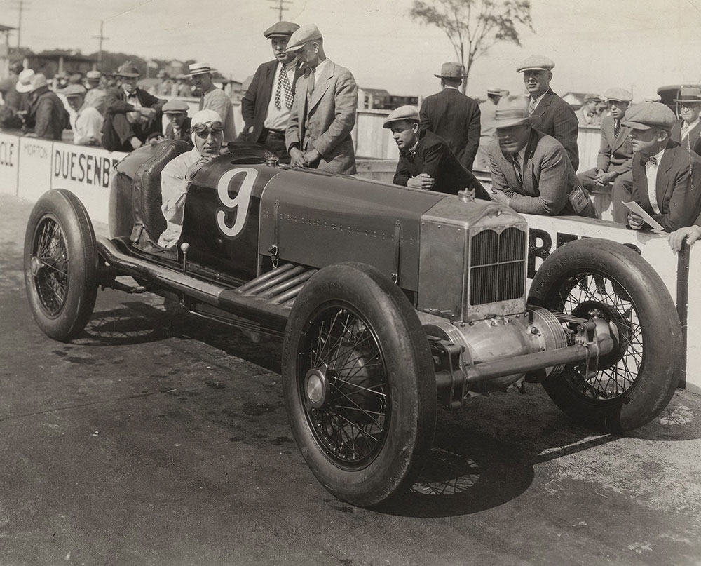 Peter Kries in one of the Cooper Specials which are reconstructed from Miller front drive jobs.