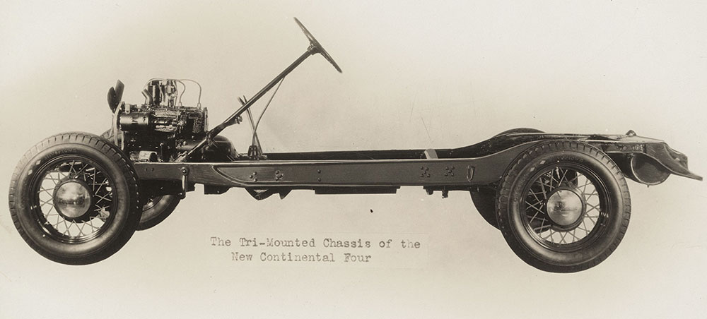 Tri-mounted Chassis of the New Continental Four- 1934
