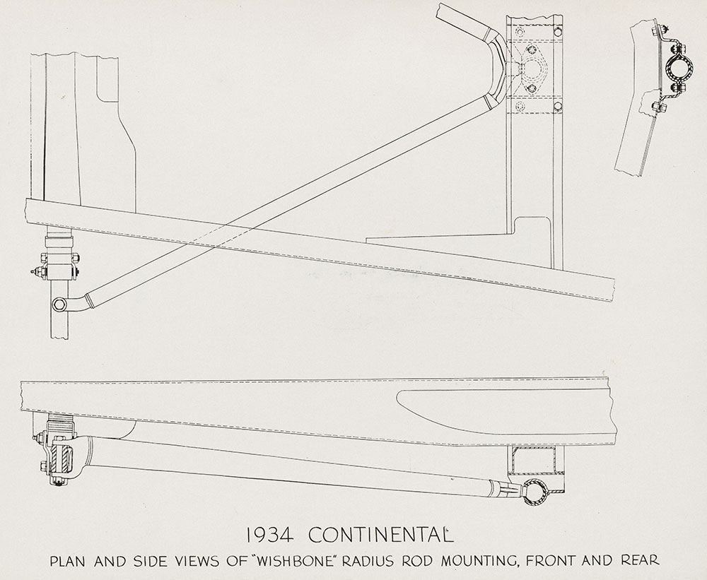 Continental- 1934 Plan and side views of 