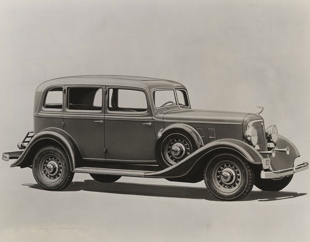 Continental Deluxe Ace Sedan- showing V radiator and V windshield- 1933
