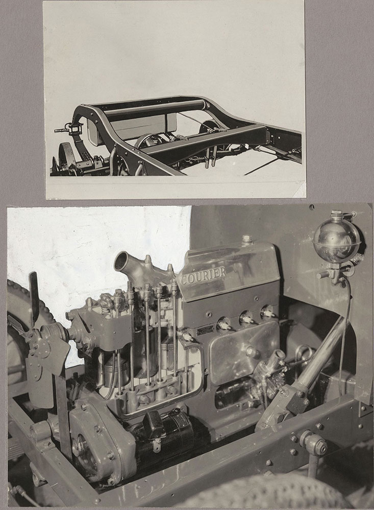 Courier - 1923 (Top: rear chassis. Bottom: engine)